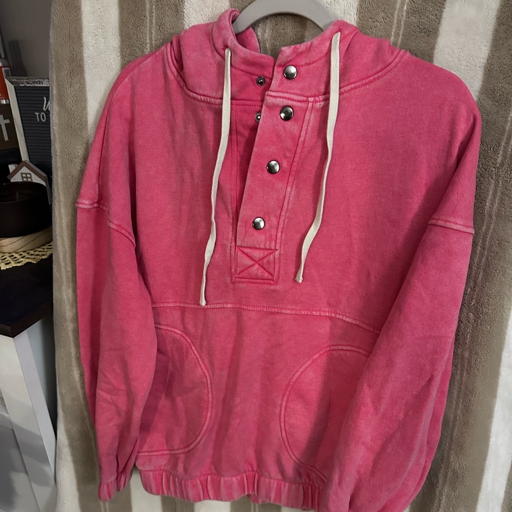 Zenana hot pink hoodie